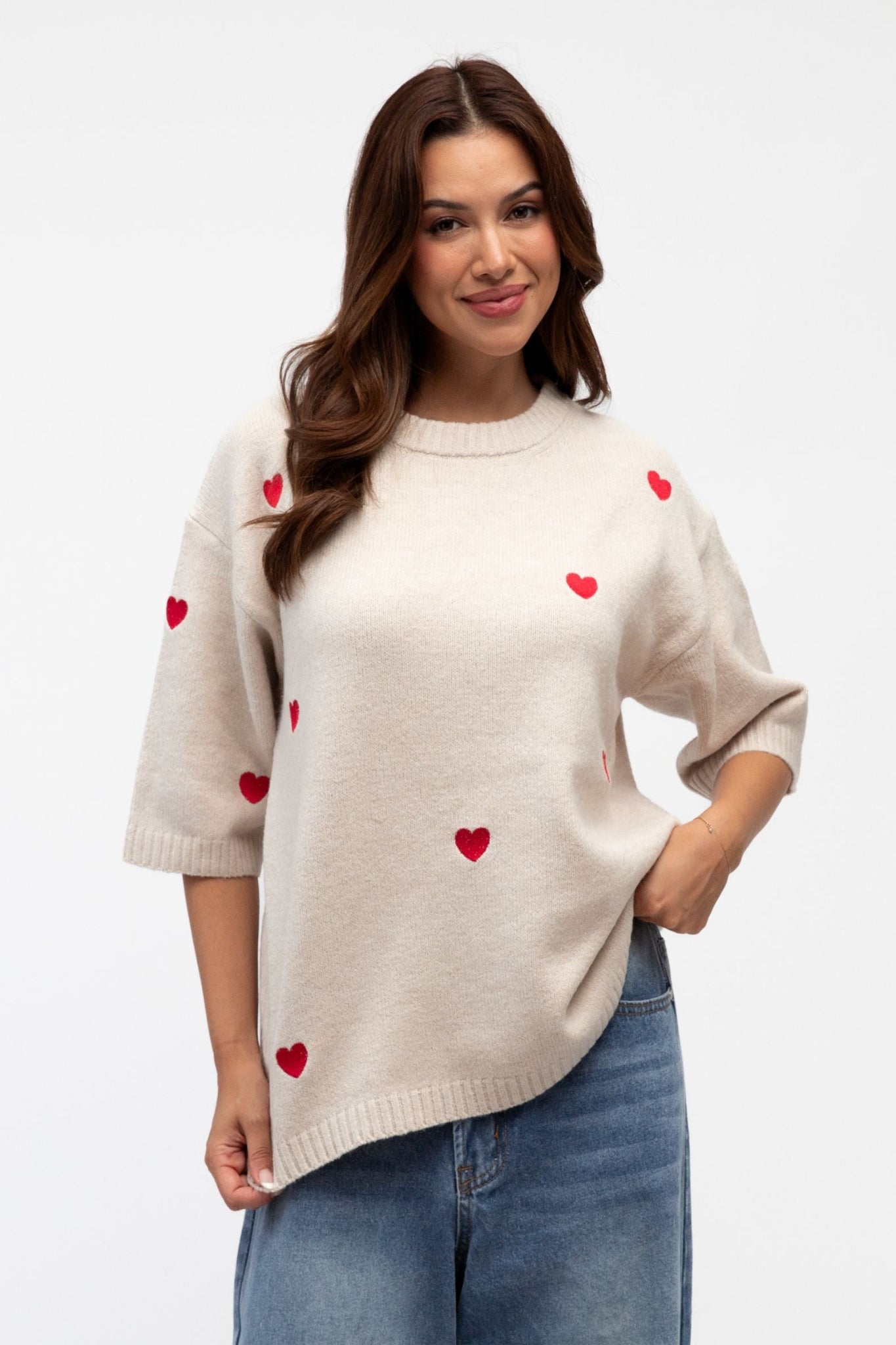 LITTLE HEART KNIT TOP