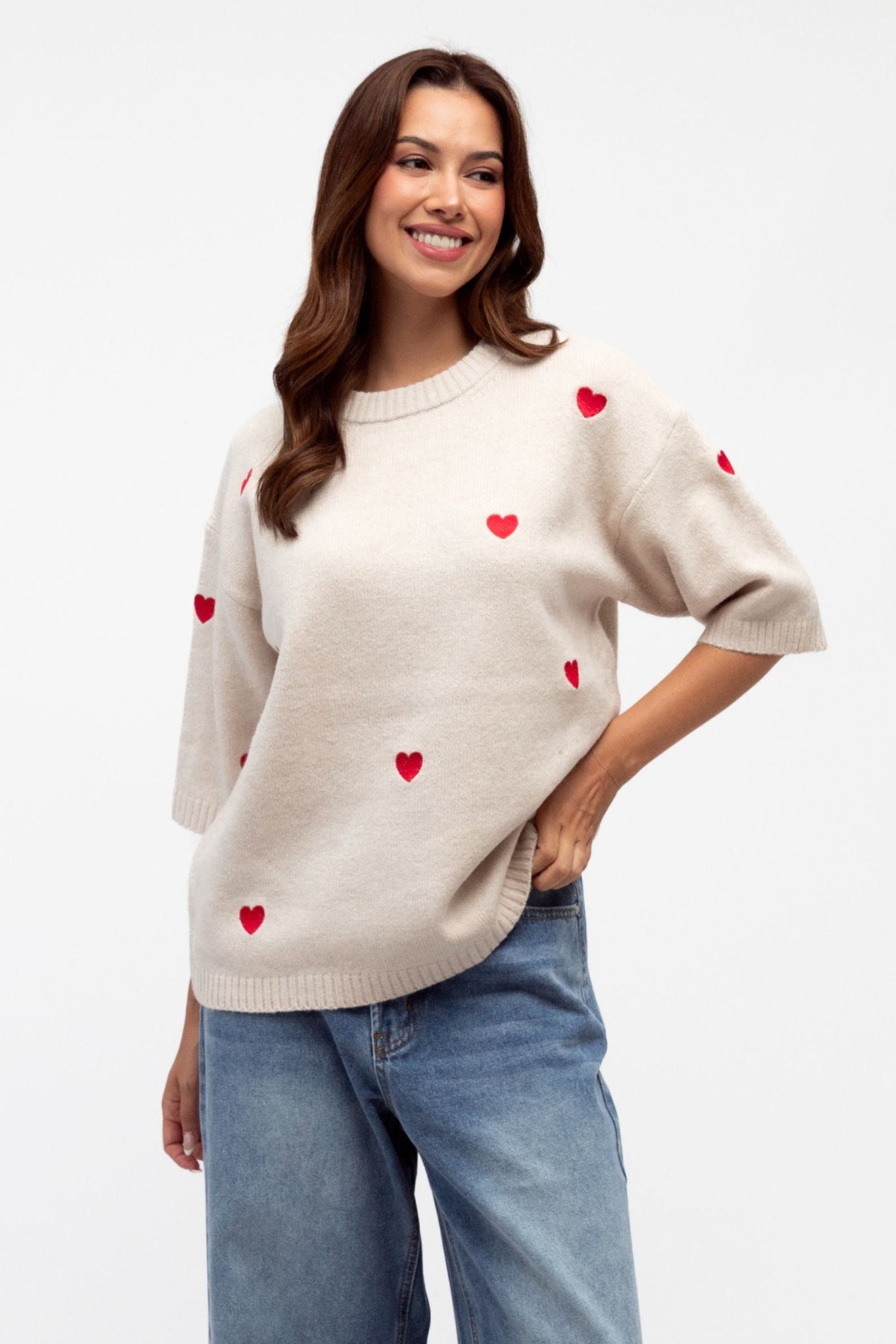 LITTLE HEART KNIT TOP