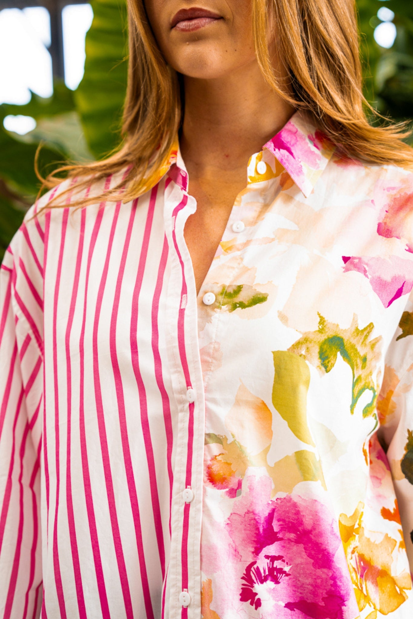 One Kiss Striped Shirt