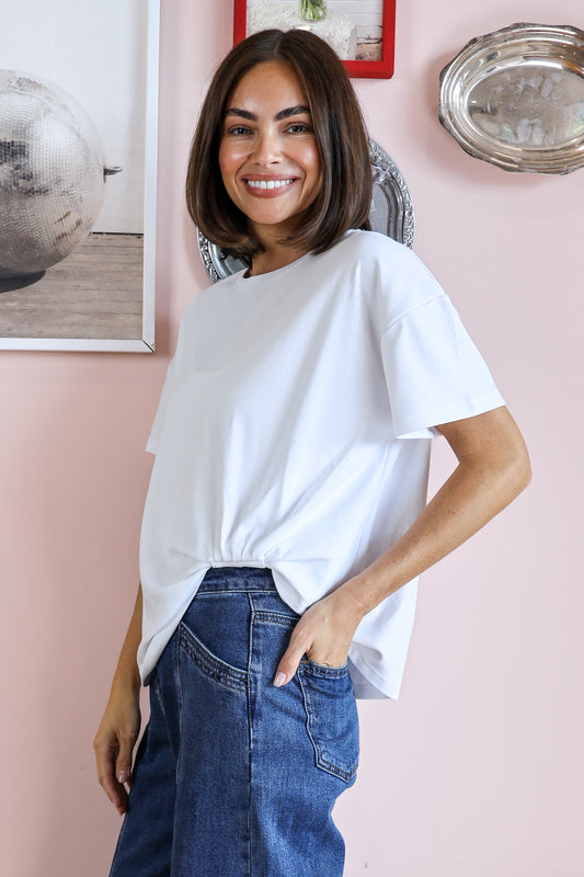 TUCK ME IN COTTON TEE