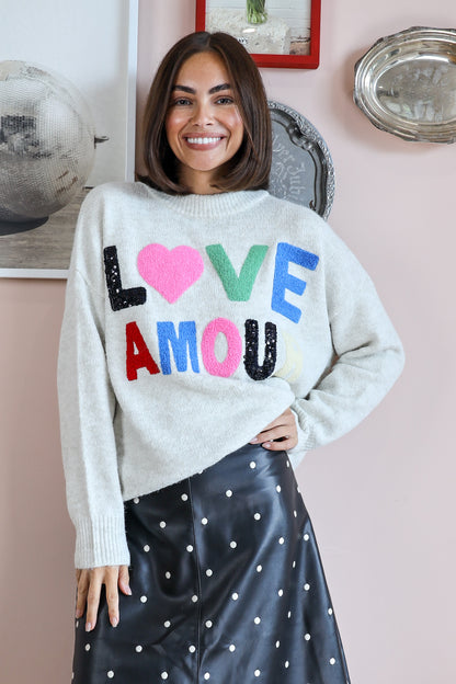 LOVE AMOUR KNIT IN NATURAL