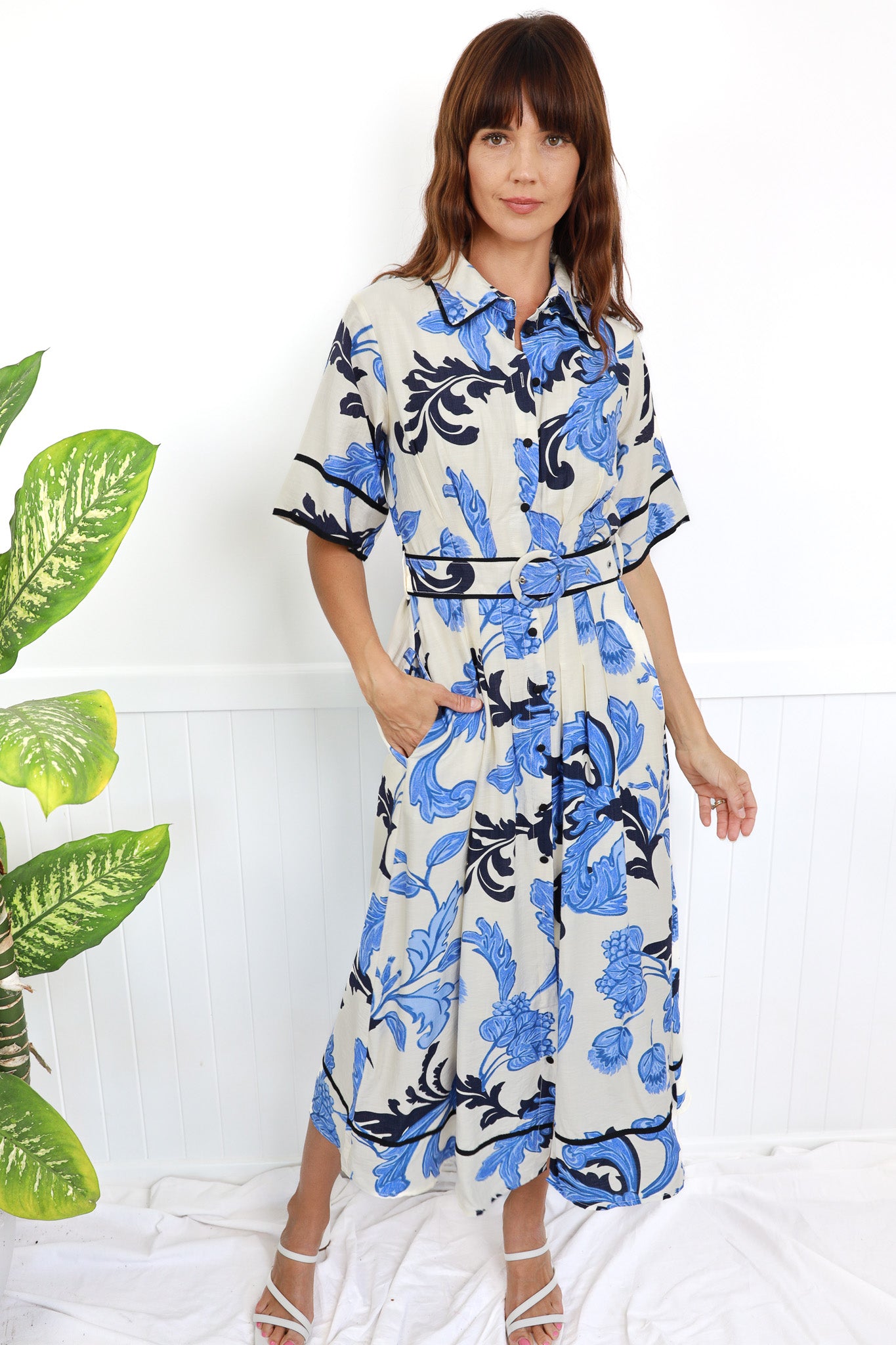 INDIGO MAXI DRESS