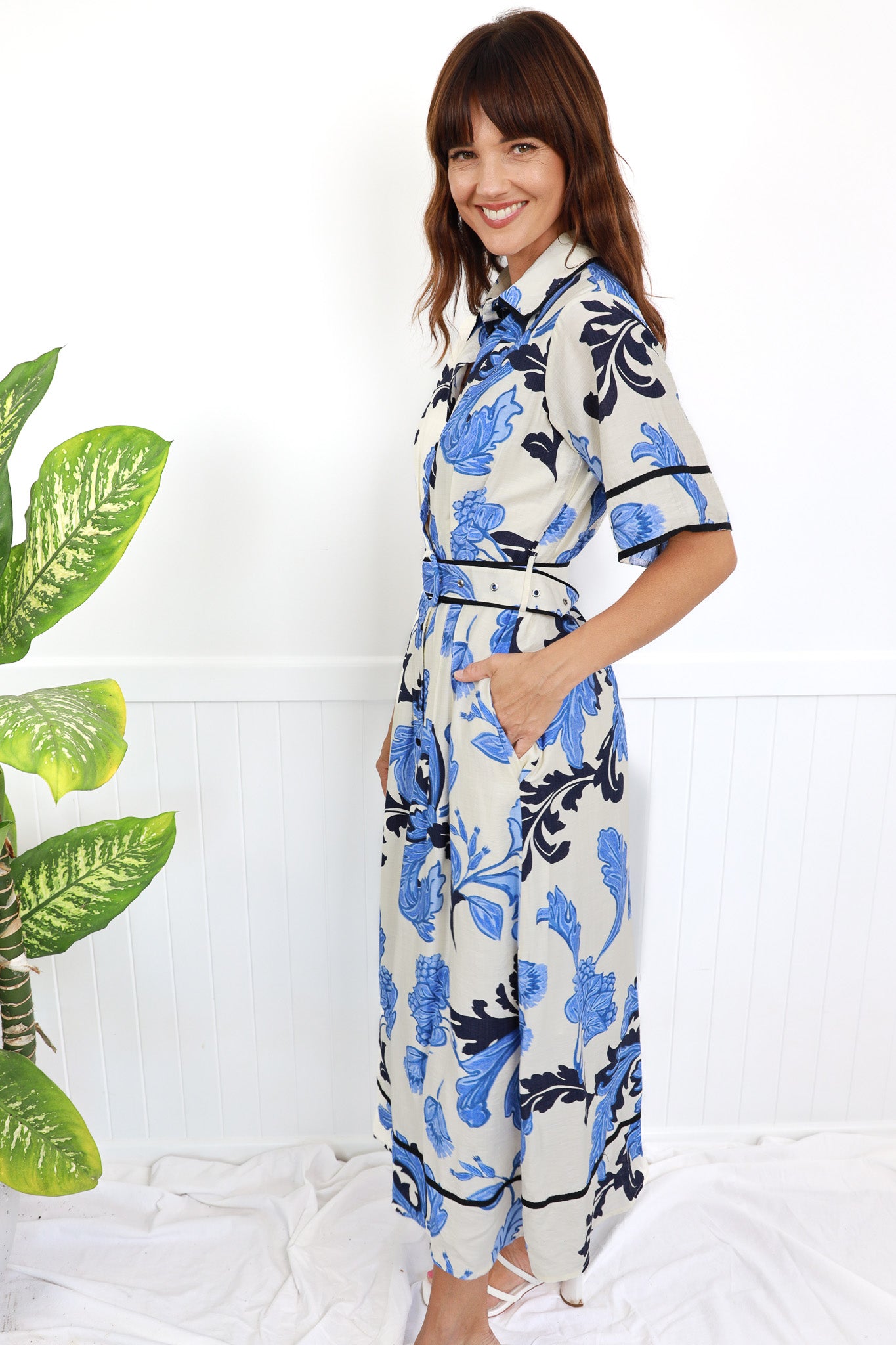 INDIGO MAXI DRESS