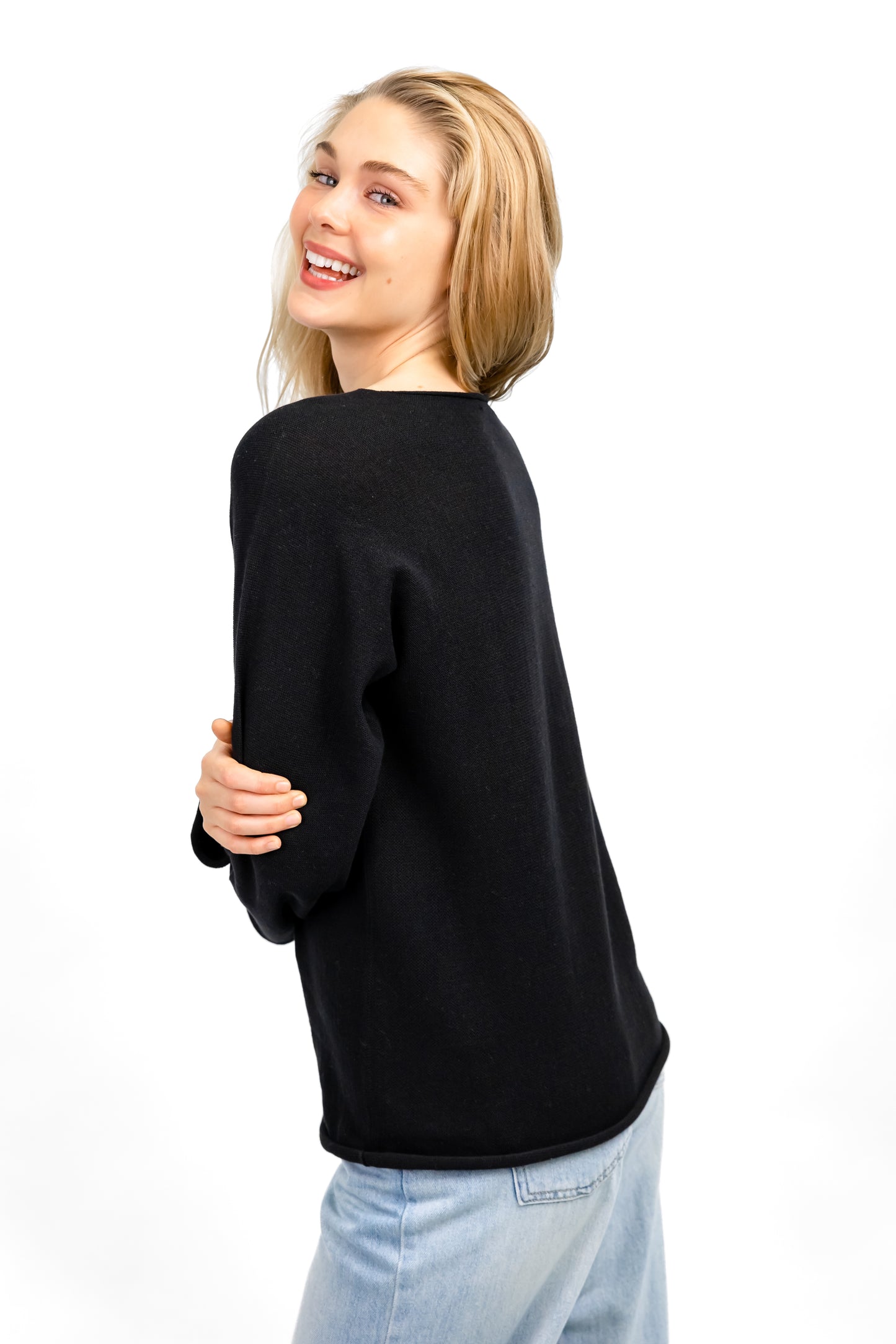 FELIX KNIT JUMPER BLACK