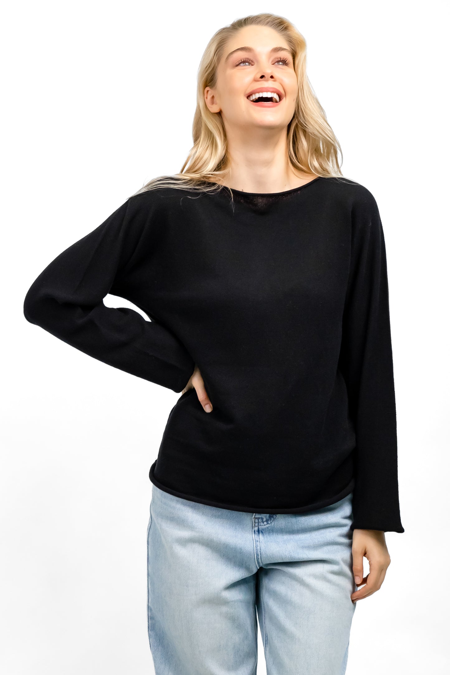 FELIX KNIT JUMPER BLACK