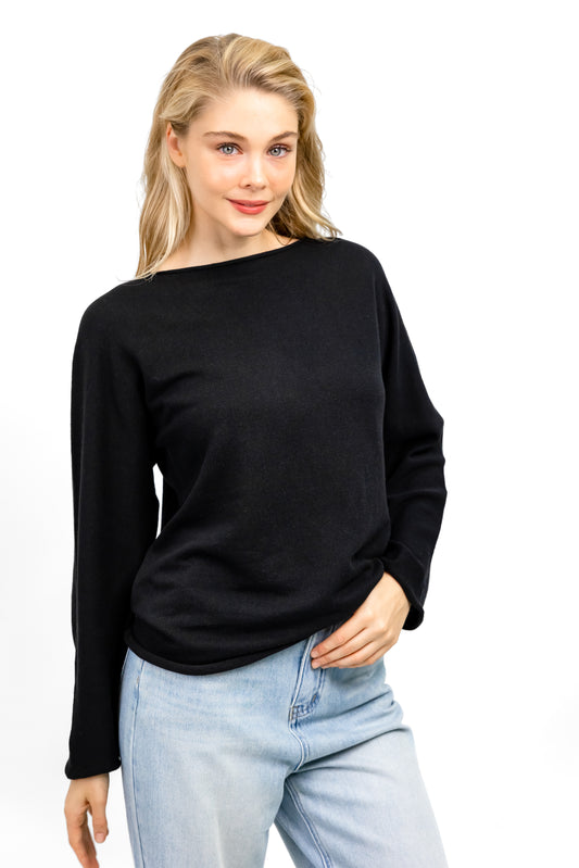 FELIX KNIT JUMPER BLACK