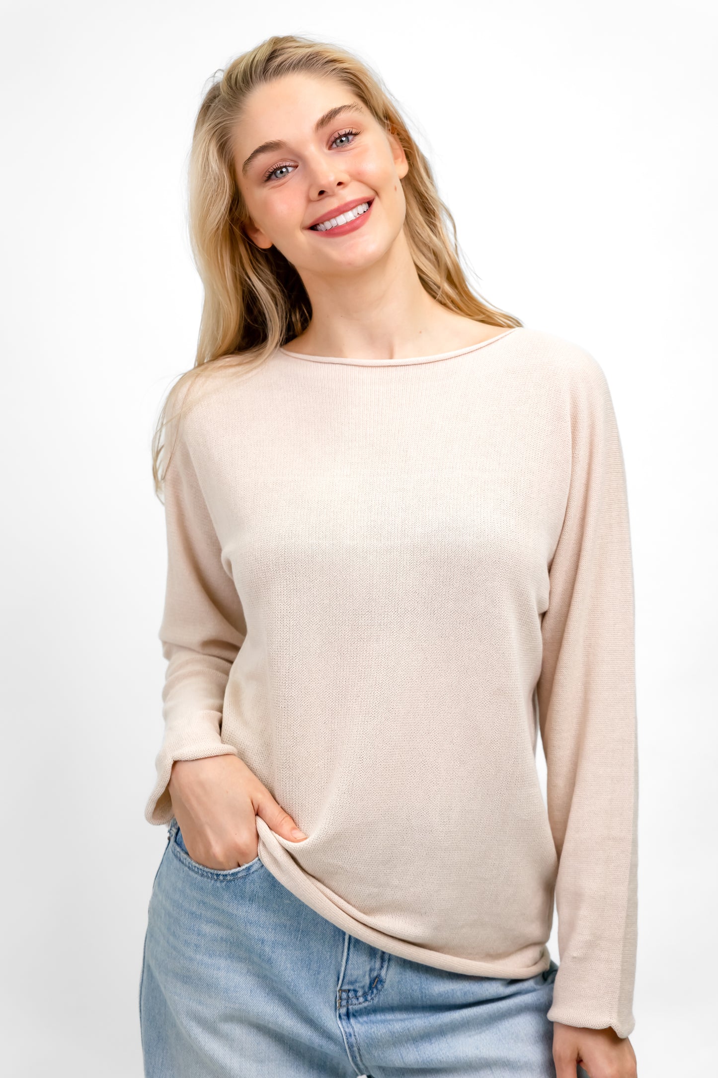 FELIX KNIT JUMPER NATURAL