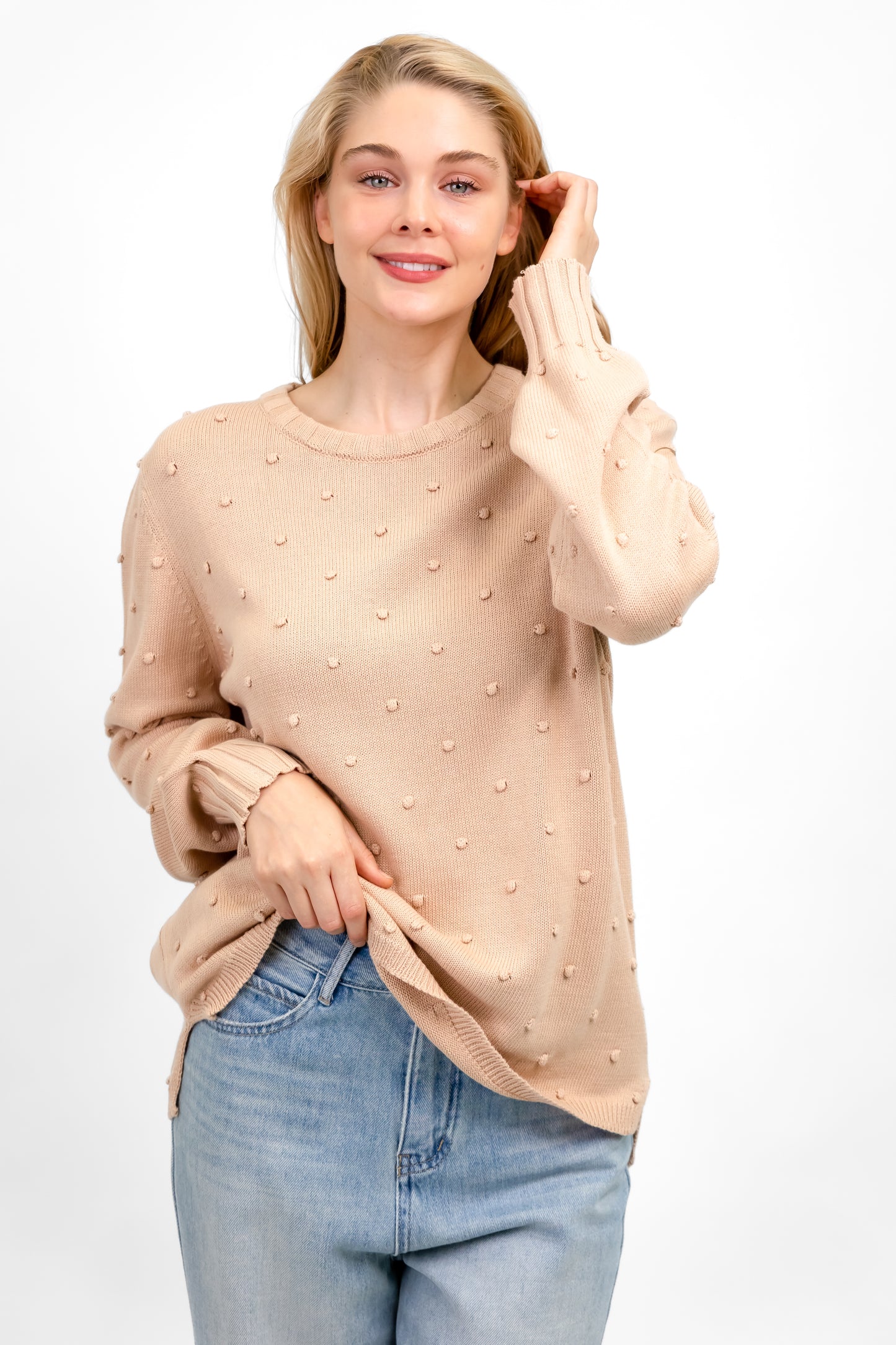 DALE KNIT JUMPER NATURAL