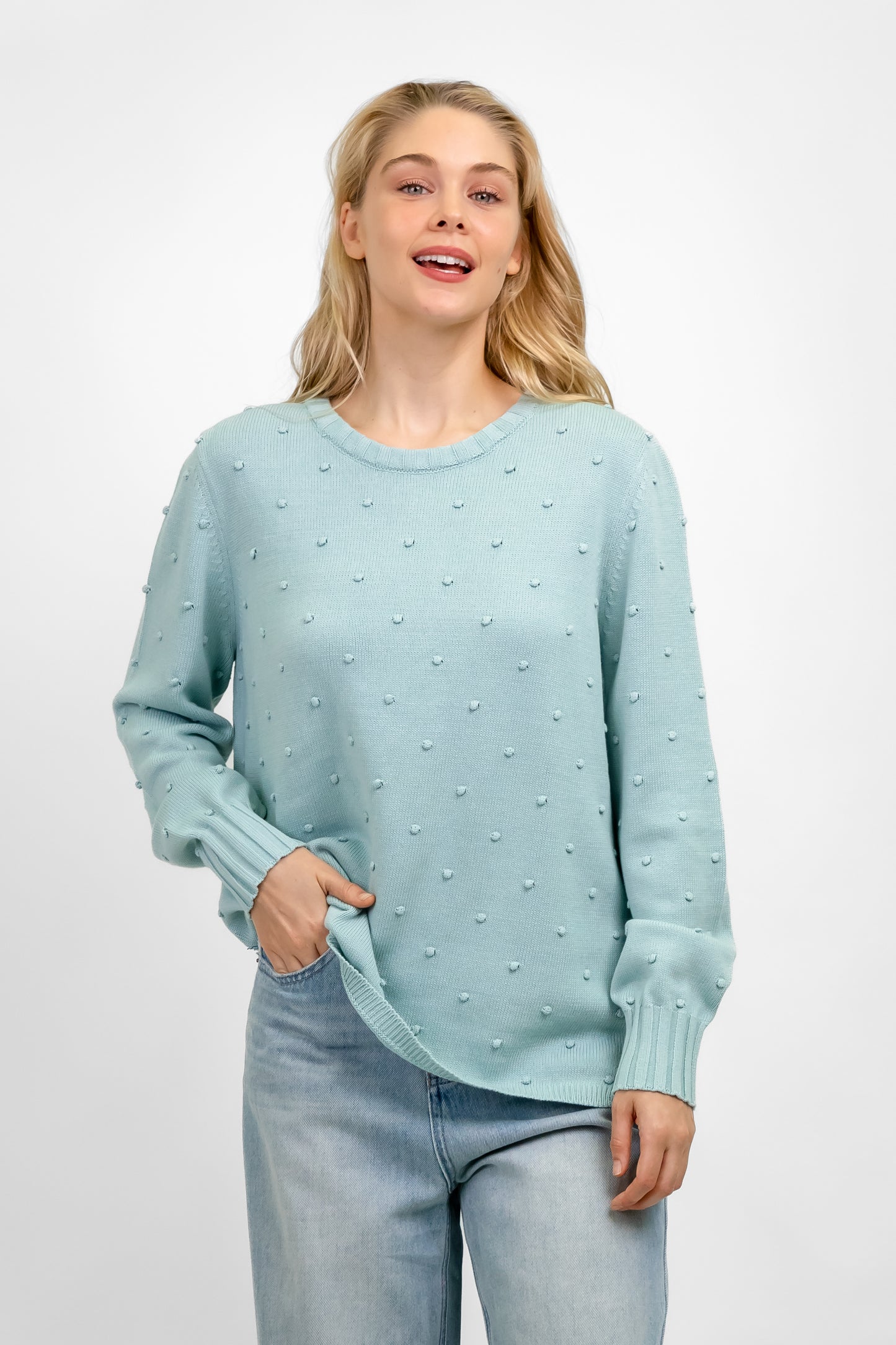 DALE KNIT JUMPER BLUE