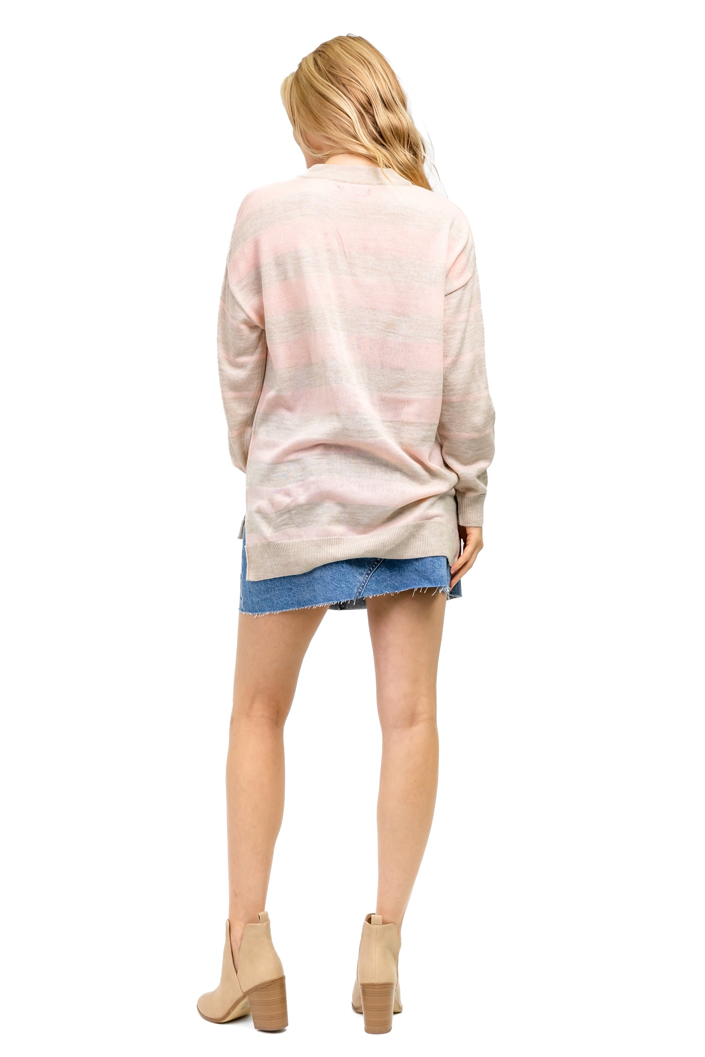 NATALIA CREW NECK KNIT - PINK