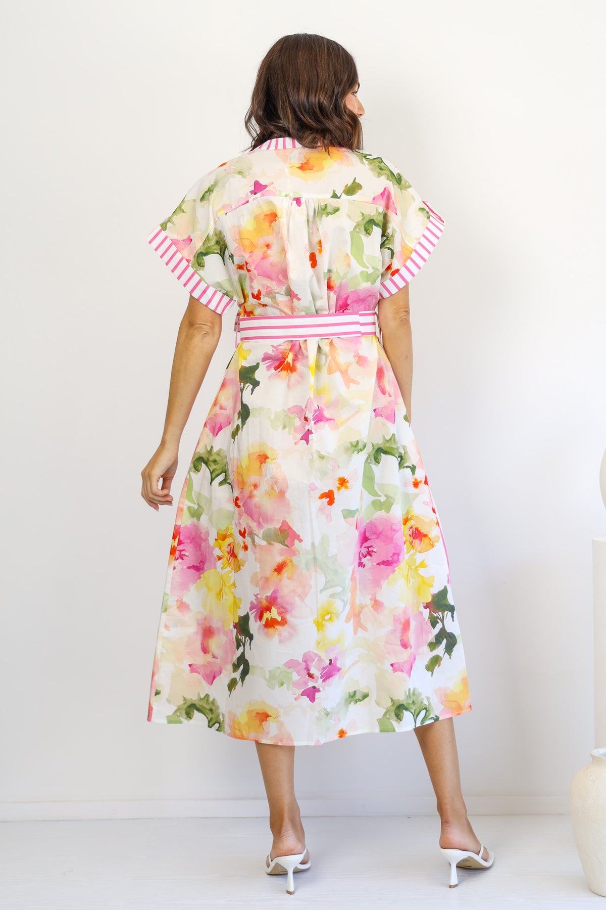 One Kiss Midi Shirt Dress