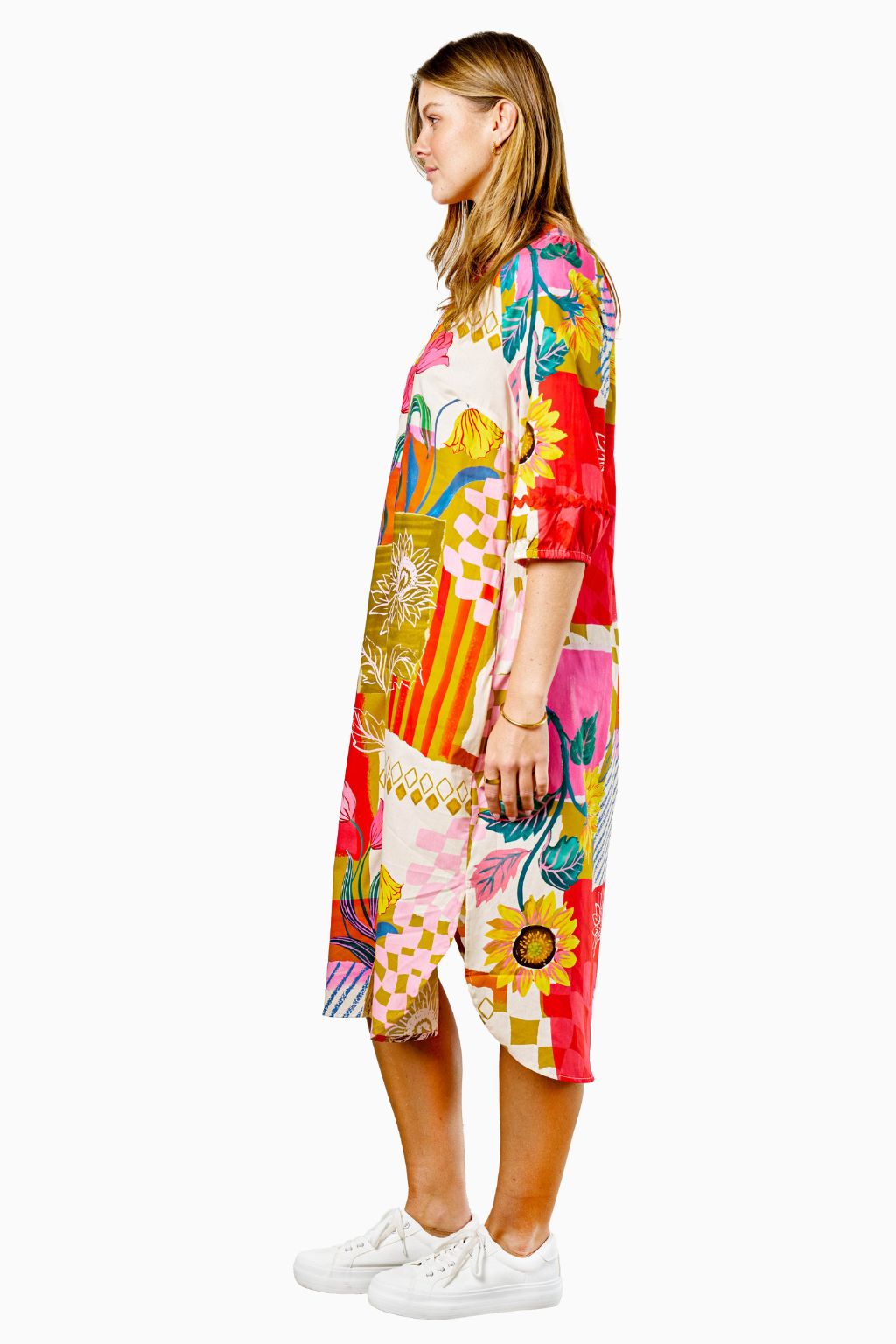 ELOISE SHIRT DRESS - TROPICANA PRINT