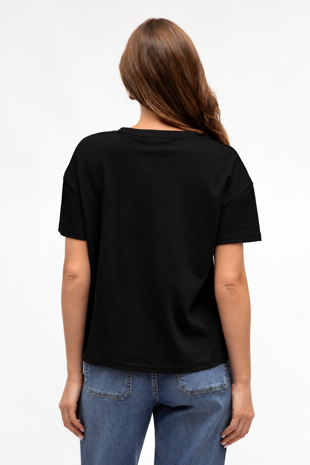 Tuck Me In Cotton Tee In Black