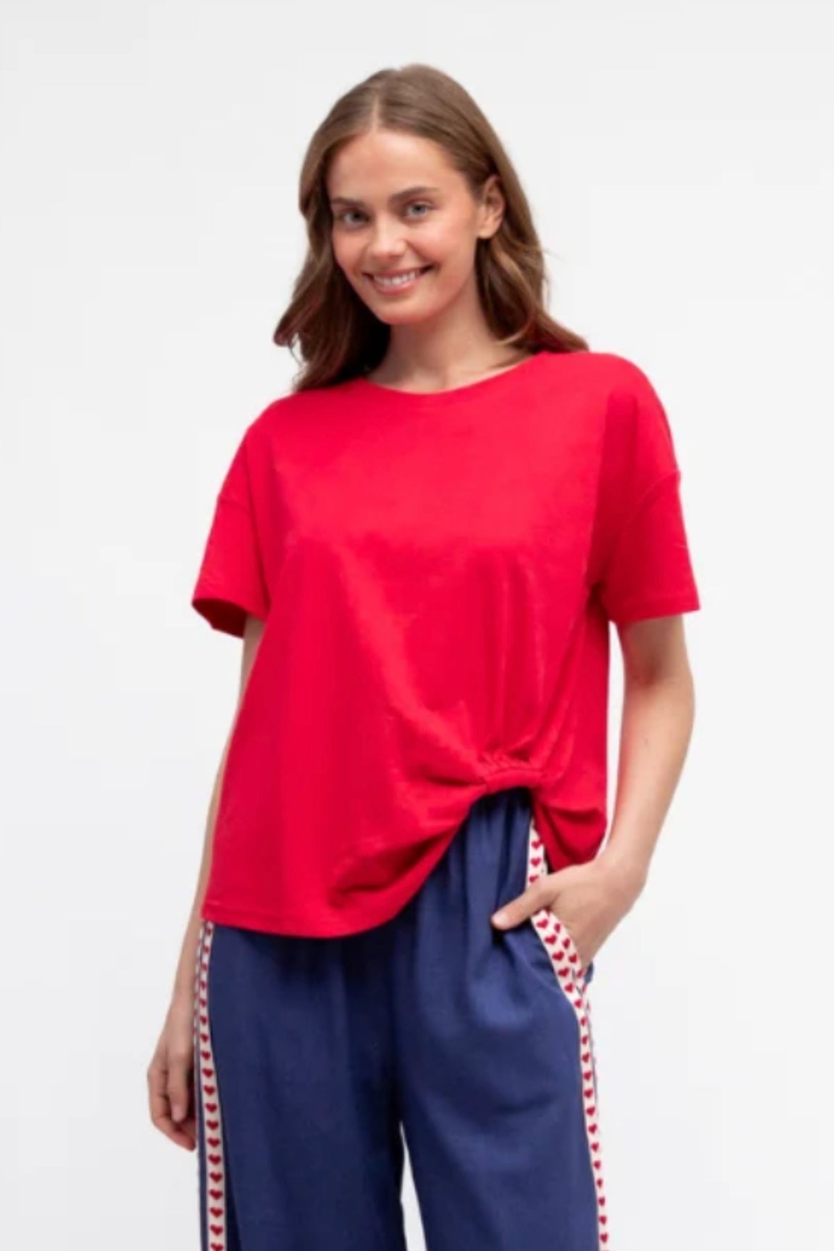Tuck Me In Tee in Red