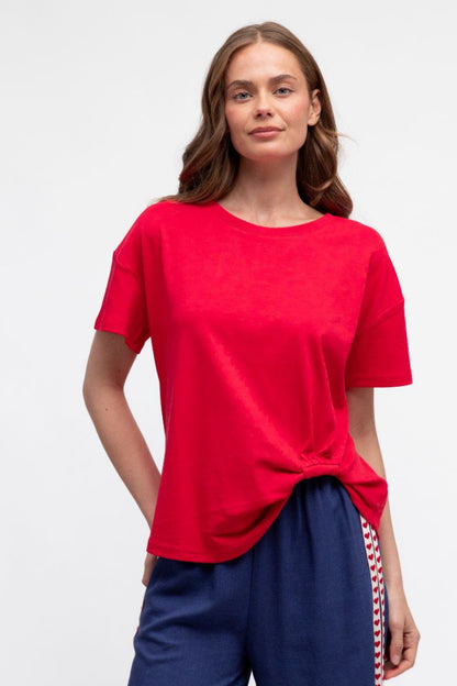 Tuck Me In Tee in Red