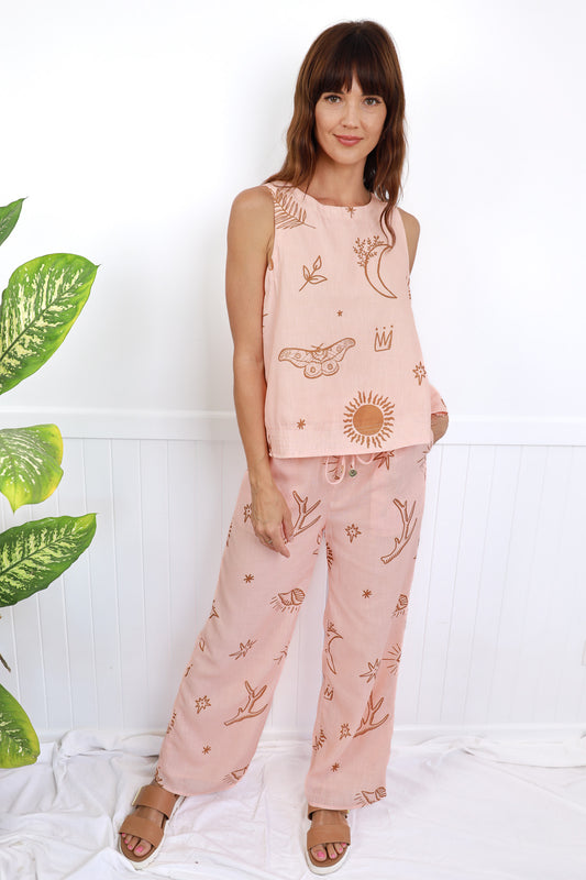 SUNNY DAZE PANT - PEACH