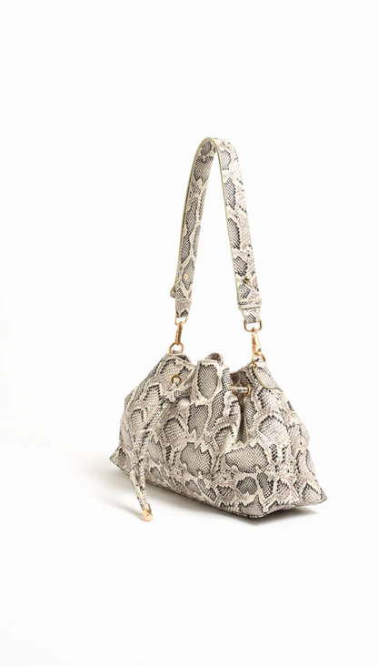 VIOLA GATHERED SNAKE BAG