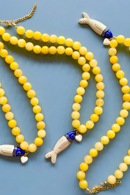 YELLOW JADE SUMMER NECKLACE