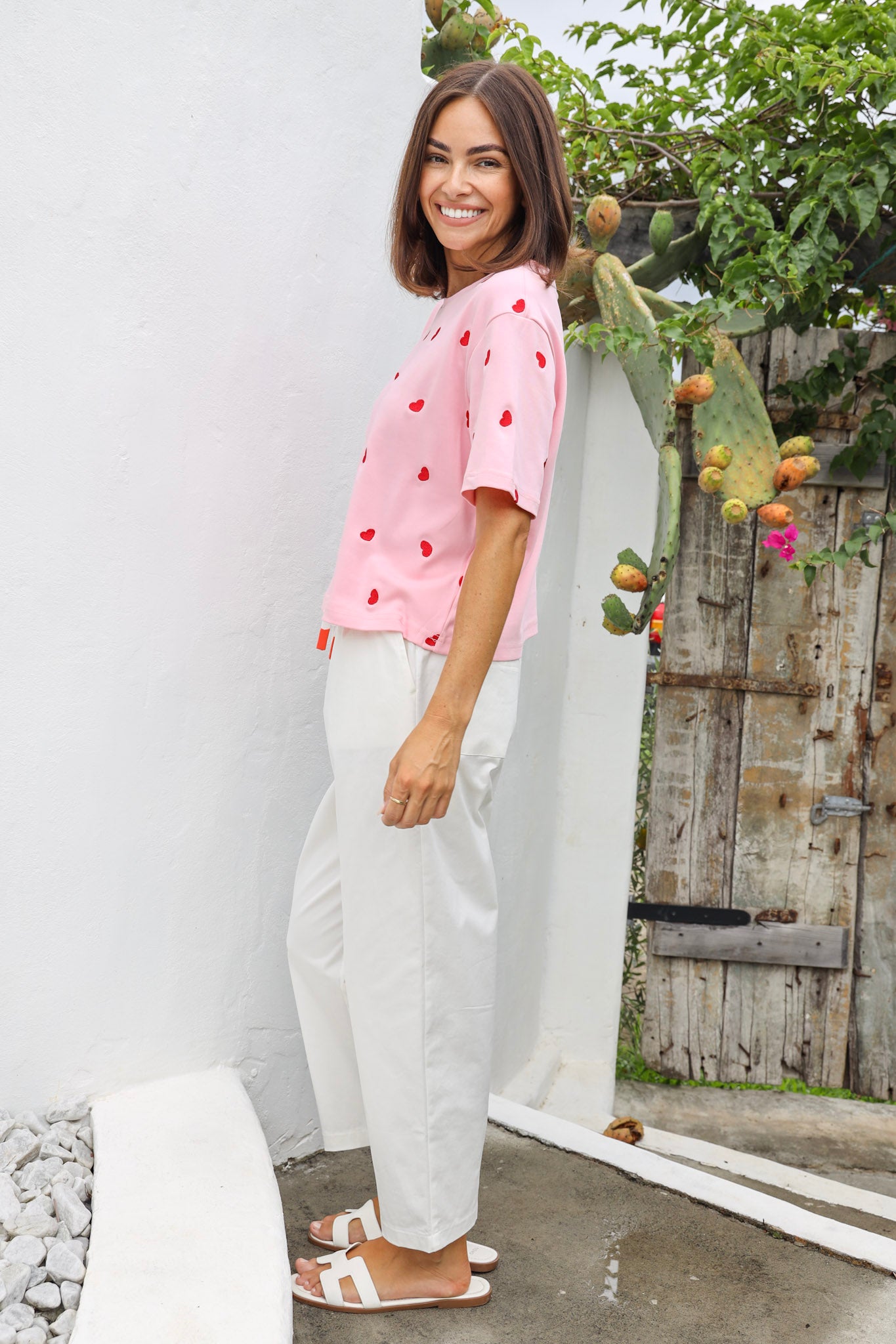 XOXO HEART TEE IN PINK