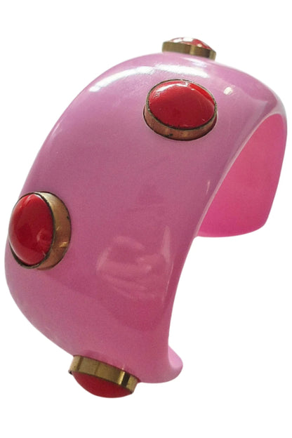 Joy Studded Bangle in Pink