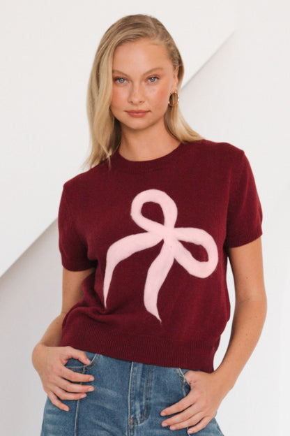 WRAP IT UP KNIT TOP