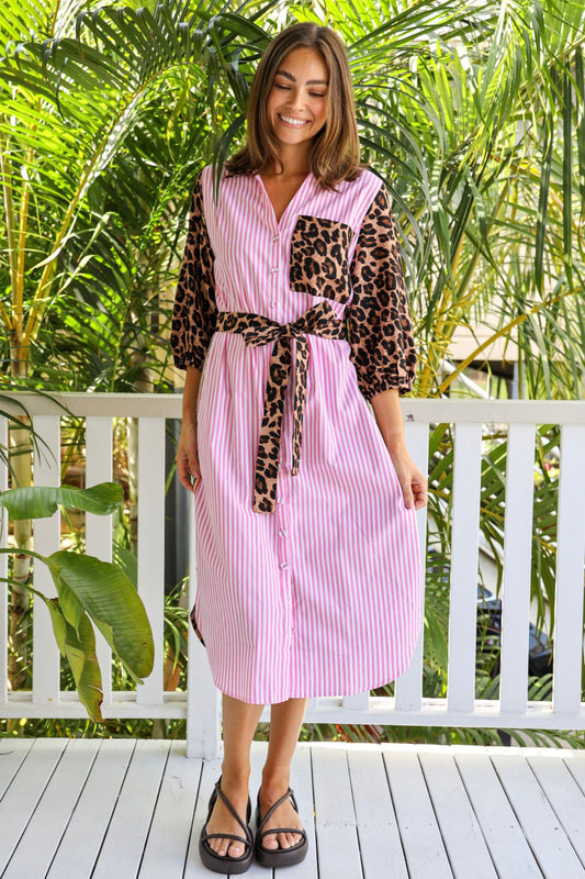 FOREVER SHIRT DRESS - LEOPARD